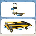 330lbs Heavy Duty Folding Hand Truck Luggage Cart  Trolley Moving With 4 Wheels