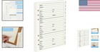 Large Print A5 Address Book Refill Pages - Organize 600 Contacts Easily