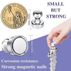 50pcs Neodymium Magnetic Push Pins Strong Fridge Whiteboard Office Magnets