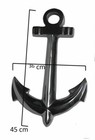 Metal Ship Anchor Maritime Wall Hanging 45 Cm Home Decor Edh