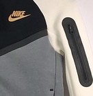 Nike Sportswear Tech Fleece Kids Small Full Zip Hoodie Grey Black Hv5867-066 Nwt