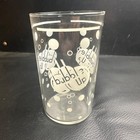 Vintage Bubble Up White Line Marked Acl Soda Fountain Glass Advertising