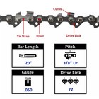 2pcs Chainsaw Chain For 20 Inch Bar  050 Gauge 3 8 Lp 72dl Stihl Husqvarna Us