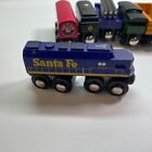 Lot Of 6 Maxim Enterprises Lionel Heritage 2006 Wooden Train Cars Sante Fe 