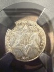 1861 Three Cent Silver 3cs Ngc Genuine Mint Drip Civil War Era Cert 8784320-016