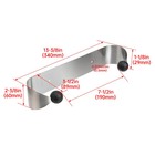 Paper Towel Holder Under Cabinet Wall Mount Stainless Steel Rack Kitchen