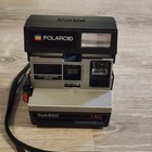 Polaroid Sun 600 Lms Vintage Instant Film Camera Black   Silver 