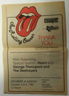 Rolling Stones 1981 Boulder Colorado American Concert Tour Special Edition Paper