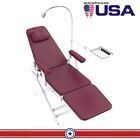 Portable Dental Chair Pu Leather Mobile Folding Chair With Led Light