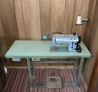 Singer 20u Industrial Sewing Machine Head  Table  Motor  Pedal  Thread Stand