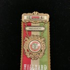 Brass President B Of R t Silk Brotherhood Of Railroad Trainmen Badge Medal Vtg
