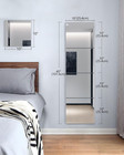 Wall Mirrors For Bedroom Door unbreakable Full Length Wall Mirror Tiles shatterp