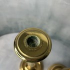 2 Vintage Tall Heavy Solid Brass Candlesticks 10   h Candle Holders  3   Lbs Each