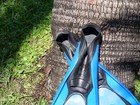 Mares Plana Avanti Hp Full Foot Scuba Diving Fins  Large 8-9  Blue   Black