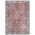 Rugshop Area Rug Transitional Bordered Vintage Machine Washable Rug Non Slip Rug