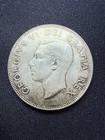 1952 Canadian Silver 50 Cents Half Dollar Coin - Nice Toned Example