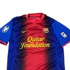 Nike Dri Fit Fc Barcelona Qatar Foundation Home Jersey Adult Size Medium