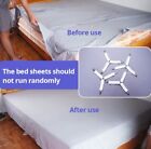 4 Bed Sheet Holder Straps - Adjustable Triangle Mattress Fasteners Grippers Clip