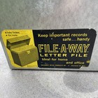 Vintage Ballonoff Metal File   a   way Metal File Box No Key