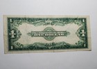 1923  1 Silver Certificate Horse Blanket Blue Seal Large Size Nice Note