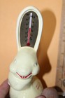 Vintage Souvenir Of Cleveland Ohio Pottery Rabbit Ear Thermometer Rare