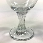 Spirally Ribbed Stem Wine Glasses Swirl Clear Set Of 12- 6 25  Vintage
