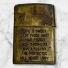 Zippo Vietnam War Vintage 1968-69 Metal Lighter Used