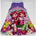 Sugold Strawberry Shortcake Girls Sleeveless Dress Kidcore Vintage-style Size 4