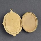 Antique Victorian Cameo Mourning Locket Pendant Read