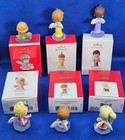 Hallmark Lot 6 Mary s Angels Ornaments 2016-2021 Surprise Gold Repaint   More