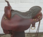 17 5  Tucker 157 Cheyenne Western Trail Saddle wide Tree 1 Owner great Condition