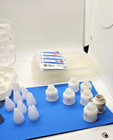 Vintage used Cake Decorating Tip Set Large Piping Nozzle Lot With Storage Metal