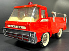 Vtg 60   s Structo Turbine Pumper Fire Truck Toy Pressed Steel Man Cave Parts Asis