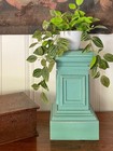 Vintage Painted Wood Display Column Plinth Plant Stand Architecture Salvage