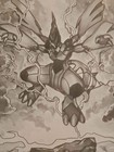 Zekrom 9 Pocket Top Loader Pokemon Binder  360 Cards  Laser Engraved White