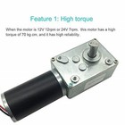 Motorreductor Dc 12v 12rpm Alto Torque Auto Bloqueo Eje Reversible Mini Robot