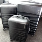 American Tourister Tranquil 3-piece Hardside Luggage Set Black - Used