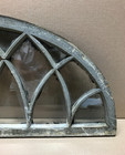 Antique Vtg 15 Lite Arch Top Transom Shabby Window Glass 15x35 Chic Old 1227-26b