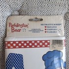 Vintage Paddington Bear Wall Border White Alphabet 110-wb 13698 5 Yards Nos Nojo