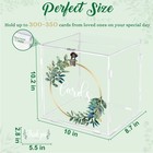 Ourwarm Acrylic Wedding Card Box W  Lock Diy Gift Card Box For Wedding Reception