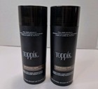 Lot Of 2 Toppik Hair Building Fibers Medium Brown 1 94 Oz  Jumbo Size New