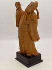 Old Chinese Boxwood Carving Statue Of Li Bai  C  1950