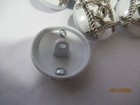 Chanel 13 Buttons  18 Mm  White  Silver Tone  Metal    This Is For 13