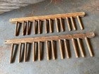 Pair Of 27    Antique Pegs From Shoe Factory Racks Perfect For Rubber Boot Storage