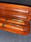 Vintage Ballpoint Pen And Pencil Set In Wooden Case  88 Dale Jarrett  no Ink 