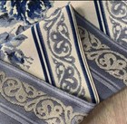Blue   Off White Table Runner Roses Various Sizes Spode Willow Johnson