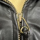 Vintage Ll Bean Goatskin Leather G-1 Flight Bomber Jacket Shearling Lined Men 40