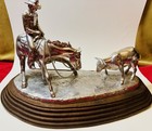 Jim Reno - Silvered Bronze Sculpture    the Cutting Horse   