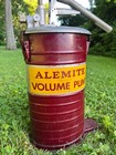 Original Vtg Alemite Lubester Pump Can Grease Oil Metal Can Gas Station Sign