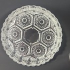 Italian Crystal Diamond Cut Coasters Ashtrays Set Of 5 Clear Vintage 1985 W Box